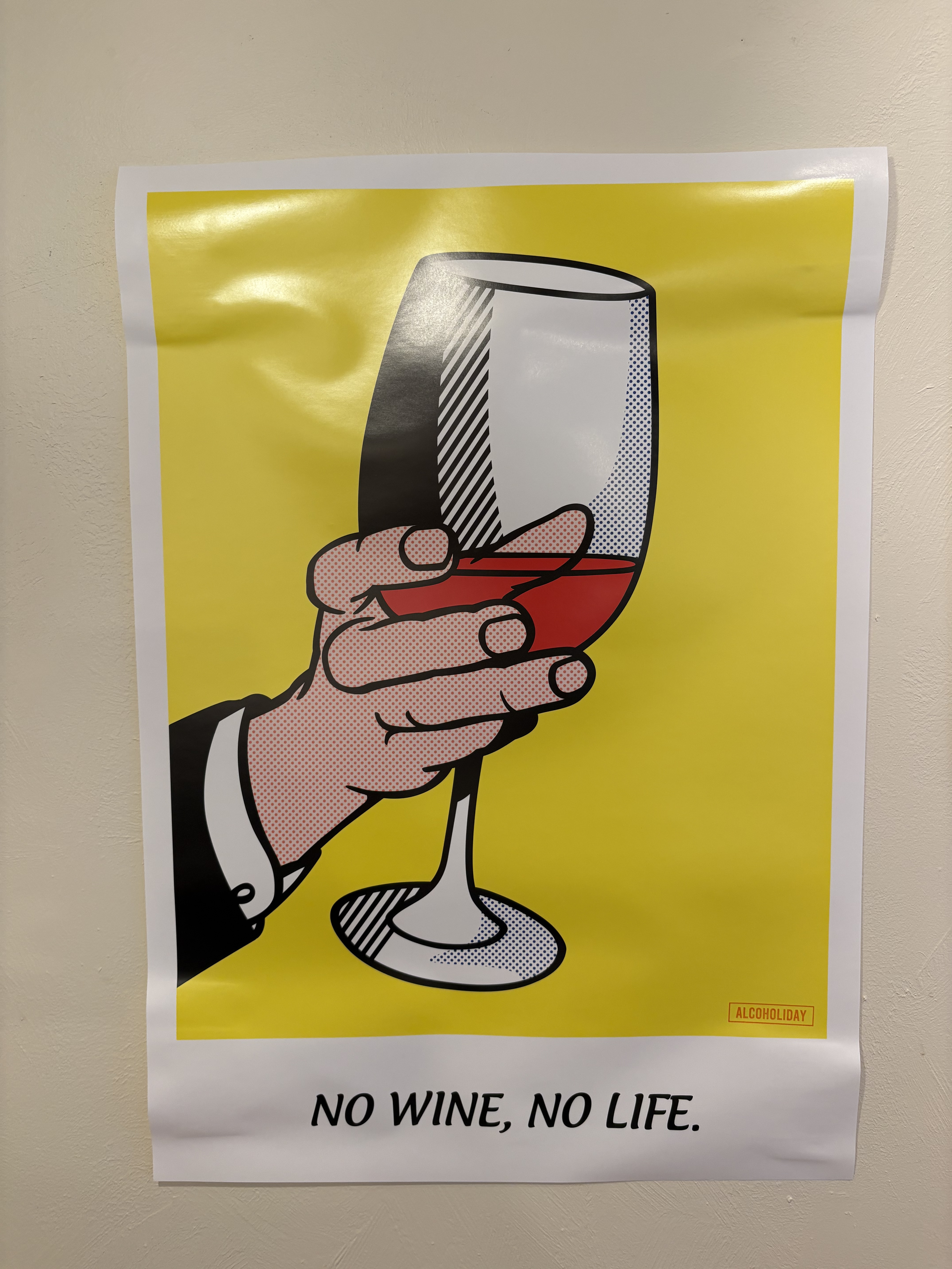 NO WINE, NO LIFE.